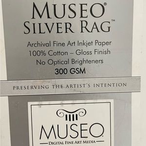 Sealed Museo Silver Rag Archival Fine Art Paper 17 x 22 inches 25 sheets